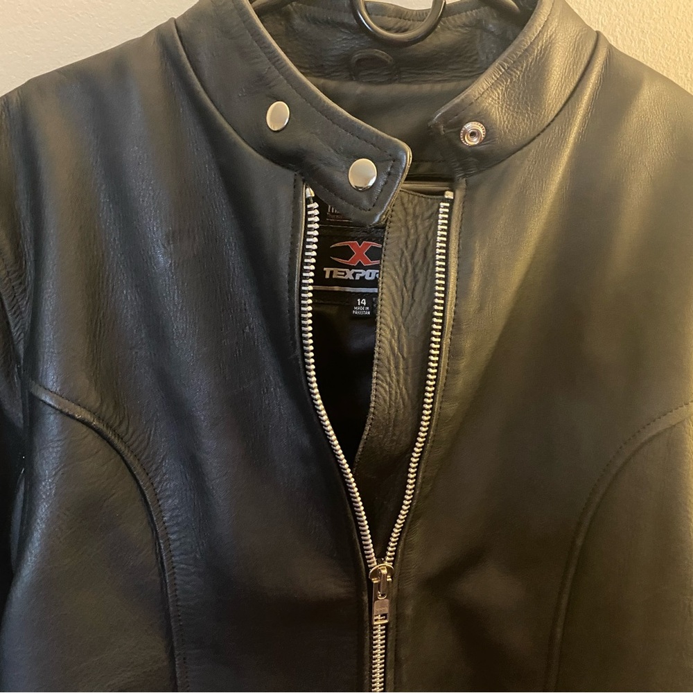 Textport thinsulate leather biker jacket